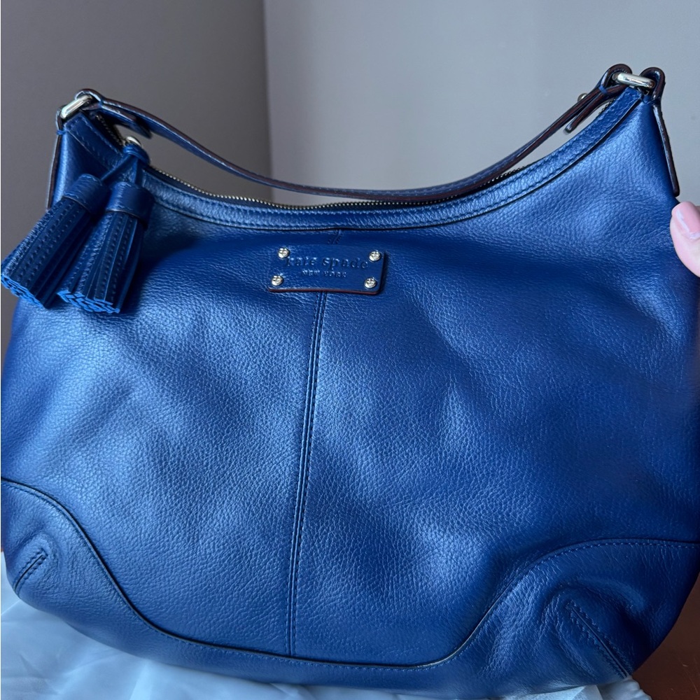 Kate Spade Blue Leather Shoulder Bag
